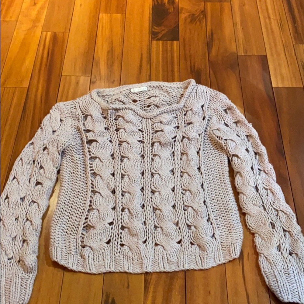 Hinge mauve chunky sweater